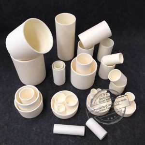 Various Size Alumina Material Cylindrical Crucibles